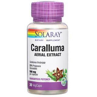 Solaray, Extracto aéreo de Caralluma, 500 mg, 30 cápsulas vegetales