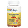 жевательный витамин D3, со вкусом натурального персика, манго и клубники, 2000 МЕ, 60 жевательных таблеток (1000 МЕ в 1 жевательной таблетке)