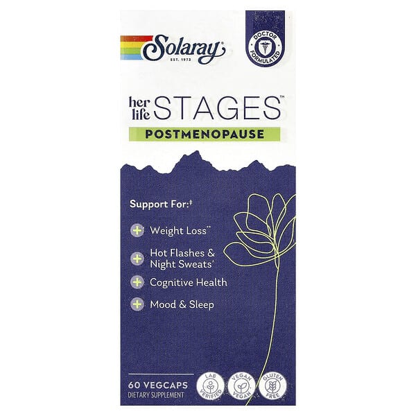 Solaray, Her Lifestages™, 폐경기 이후, 베지 캡슐 60정