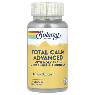 Solaray, Total Calm™ avanzado, 60 cápsulas vegetales