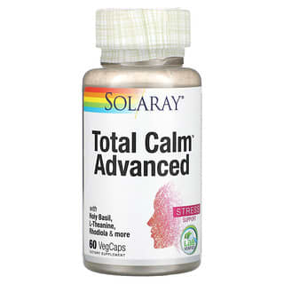 Solaray, Total Calm Advanced, 60 растительных капсул