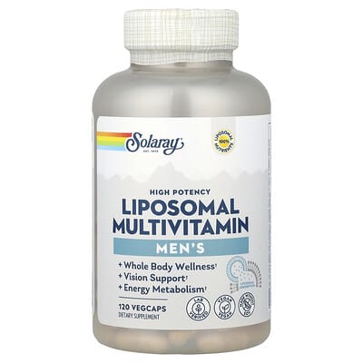 Solaray, Liposomal Multivitamin for Men, Extra Strength, 120 Vegetarian Capsules