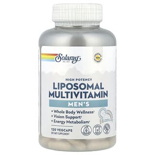 Solaray, Suplemento multivitamínico liposomal para hombres, Alta potencia, 120 cápsulas vegetales