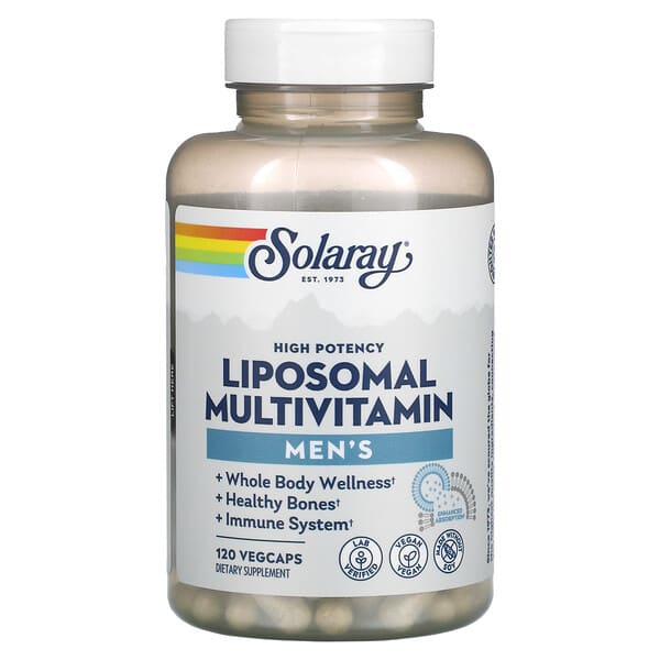 Solaray, Hochwirksames liposomales Multivitamin für Männer, 120 pflanzliche Kapseln