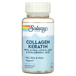 Solaray, Collagen Keratin with Alpha Lipoic Acid & Hyaluronic Acid, 60 Capsules
