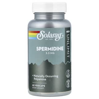 Solaray, Unlimit, Spermidine, 3.3 mg, 60 veg caps