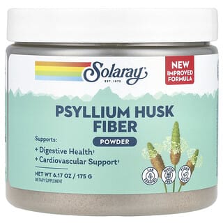 Solaray, Psyllium Husk Fiber Powder, Ballaststoffpulver aus Flohsamenschalen, 175 g (6,17 oz.)