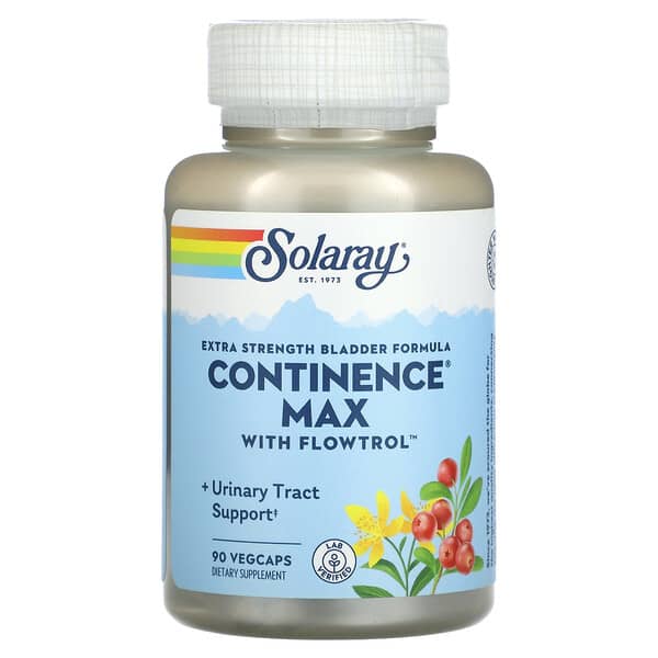 Solaray, 特強膀胱支持配方，通過 Flowtrol 實現特大克制，90 粒素食膠囊