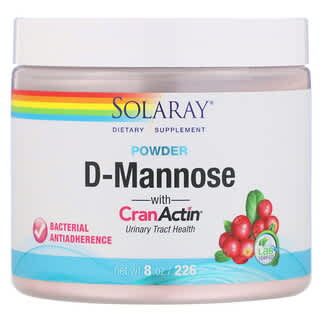 Solaray, D-манноза с порошком CranActin, 2000 мг, 226 г (8 унций)