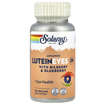 Solaray, Lutein Advanced Eye Cream 24, 24 mg, 30 Vegetarian Capsules