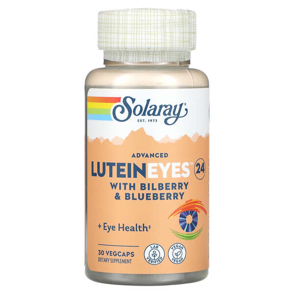 Solaray, Lutein Eyes 24 Advanced, 24 mg, 30 VegCaps
