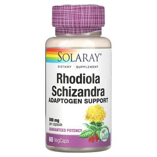 Solaray, Rhodiola Schizandra, 500 mg, 60 VegCaps