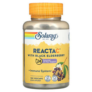 Solaray, Reacta C with Black Elderberry, 120 VegCaps