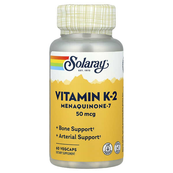 Vitamin K-2 Menaquinone-7, 50 mcg, 60 VegCaps