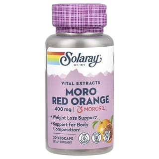 Solaray, Extraits vitaux, Orange rouge Moro, 400 mg, 30 capsules végétales