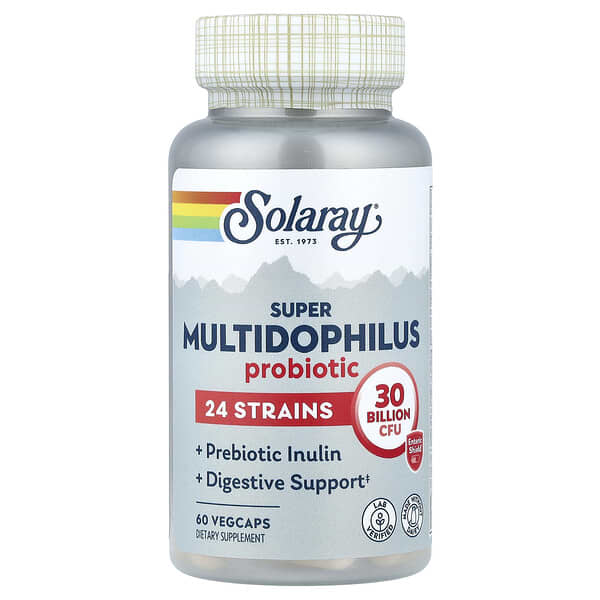 Solaray, Super Multidophilus 益生菌，300 亿 CFU，60 粒素食胶囊（每粒 150 亿 CFU）