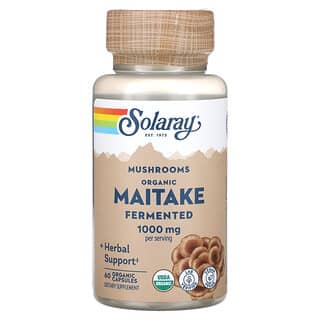 Solaray, Organic, Fermented Maitake Mushrooms, 500 mg, 60 Organic Capsules