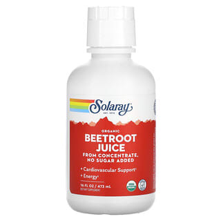 Solaray, Organic Beetroot Juice, 16 fl oz (473 ml)