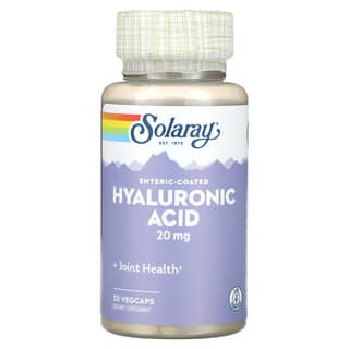 Solaray, Ácido Hialurônico com Revestimento Entérico, 20 mg, 30 VegCaps