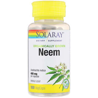 Solaray, Organically Grown Neem, 400 mg, 100 VegCaps