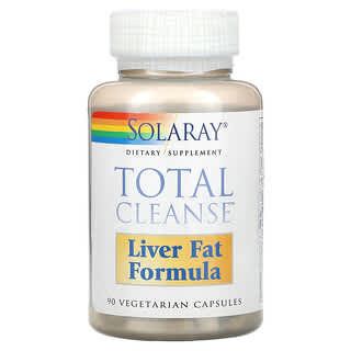 Solaray, Limpeza Total, Fórmula de Gordura de Fígado, 90 Cápsulas Vegetarianas