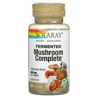 Solaray, 完整有機種植髮酵蘑菇，600 毫克，60 粒素食膠囊