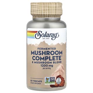 Solaray, Cogumelo Fermentado, 1.200 mg, 60 VegCaps (600 mg por Cápsula)