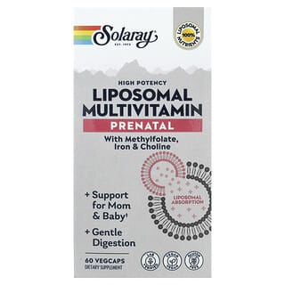 Solaray, High Potency Antenatal Liposomal Multivitamin, 60 veg caps