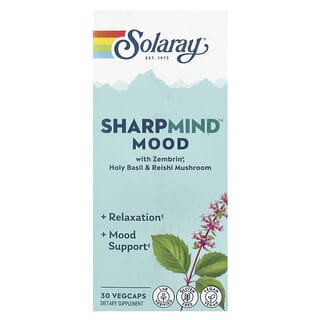 Solaray, SharpMind™ Mood, 30 Vegcaps