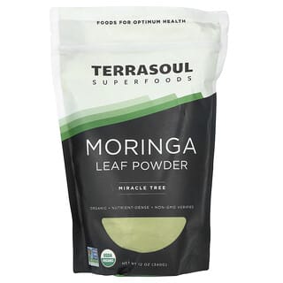 Terrasoul Superfoods, モリンガリーフパウダー、340g（12オンス）
