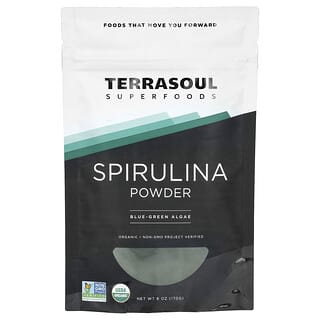 Terrasoul Superfoods, Spirulina Powder, Spirulinapulver, 170 g (6 oz.)