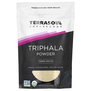 Terrasoul Superfoods, Triphala Powder, Triphala-Pulver, drei Früchte, 454 g (16 oz.)