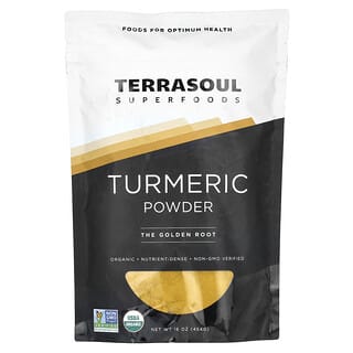 Terrasoul Superfoods‏, אבקת כורכום, 454 גרם (16 אונקיות)