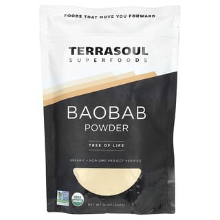 Terrasoul Superfoods, порошок баобаба, 340 г (12 унций)