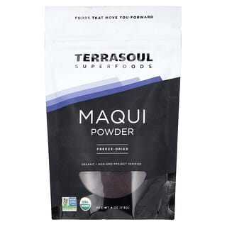 Terrasoul Superfoods, Maqui en polvo, Liofilizado, 113 g (4 oz)