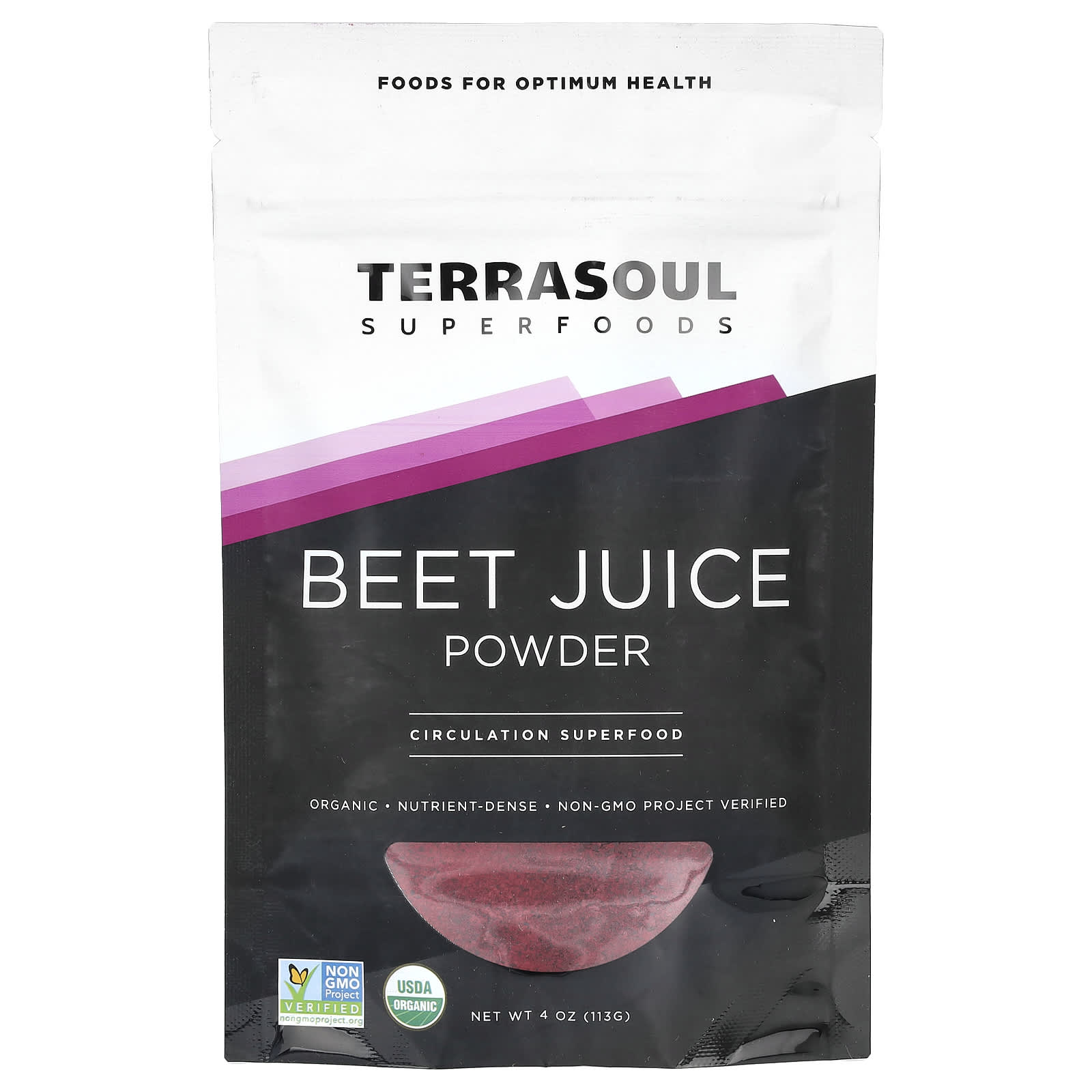 Terrasoul Superfoods, ビートジュースパウダー、113g（4オンス）