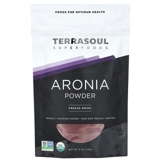 Terrasoul Superfoods, Aronia Powder, Freeze Dried, 4 oz (113 g)