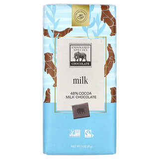 Endangered Species Chocolate, Glatte + cremige Milchschokolade, 48% Kakao, 85 g (3 oz.)