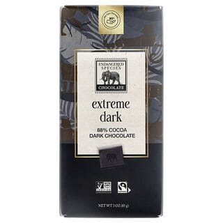 Endangered Species Chocolate, Extreme Dark Chocolate, 88% Cocoa, 3 oz (85 g)