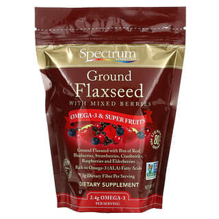 Spectrum Essentials, 含混合浆果的亚麻籽粉，12 盎司（340 克）