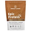 Sprout Living, Epic Protein, 유기농 식물성 단백질 + 슈퍼 푸드, 초콜릿 마카, 455g(1lb)
