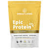 Sprout Living, Epic Protein®, 유기농 식물 단백질 + 슈퍼 푸드, 바닐라 루쿠마, 456g(1lb)
