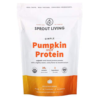 Sprout Living, Proteína simple de semilla de calabaza, 454 g (1 lb)