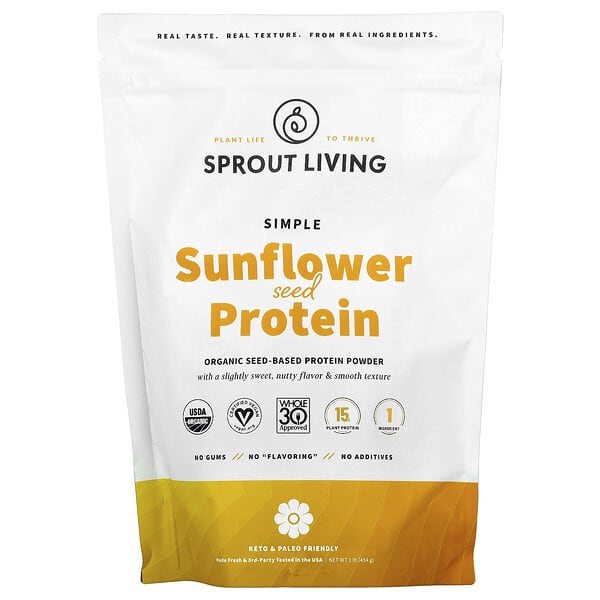 Simple Sunflower Seed Protein, 1 lb (454 g)