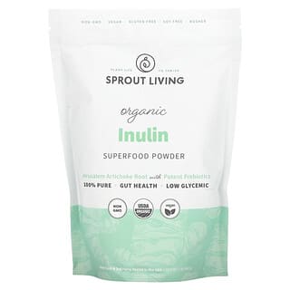 Sprout Living‏, אינולין אורגני, אבקת מזון-על, 450 גרם (1 ליברה)