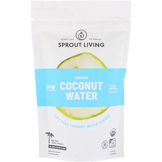 Sprout Living, порошок из органической кокосовой воды, 225 г (8 унций)