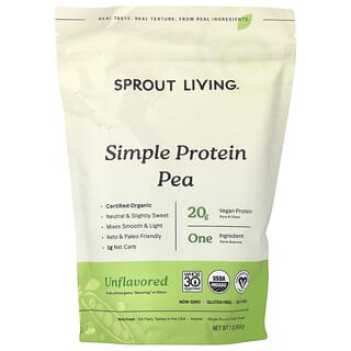 Sprout Living, Enkelt ärtprotein, 454 g