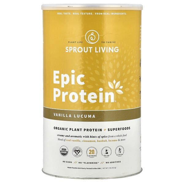 Epic Protein®, Organic Plant Protein + Superfoods, Vanilla Lucuma, 2 lb (912 g)
