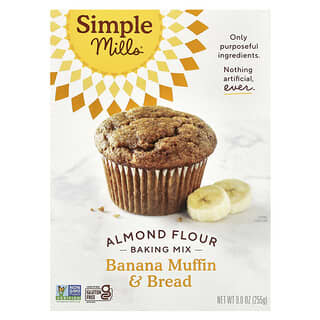 Simple Mills, Almond Flour Baking Mix, Banana Muffin & Bread, 9 oz (255 g)