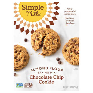 Simple Mills, Mandelmehl-Backmischung, Chocolate Chip Cookie, 265 g (9,4 oz.)